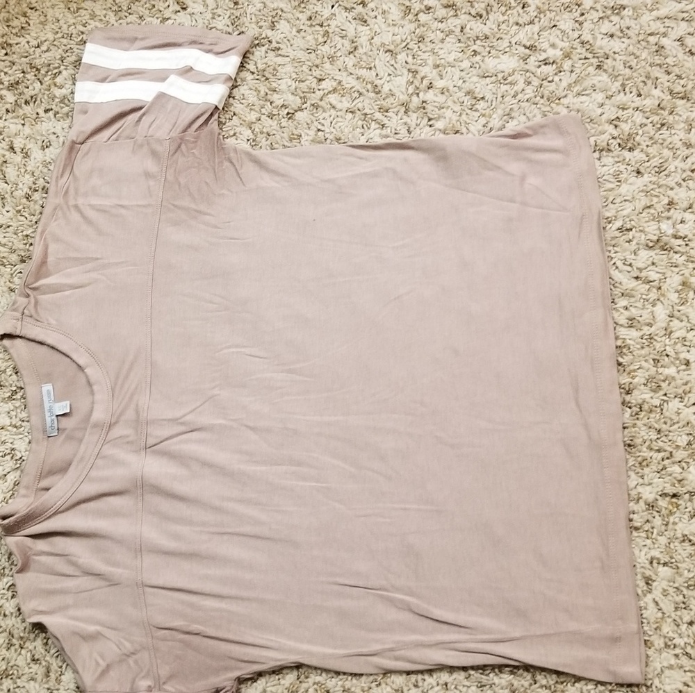 Tan shirt